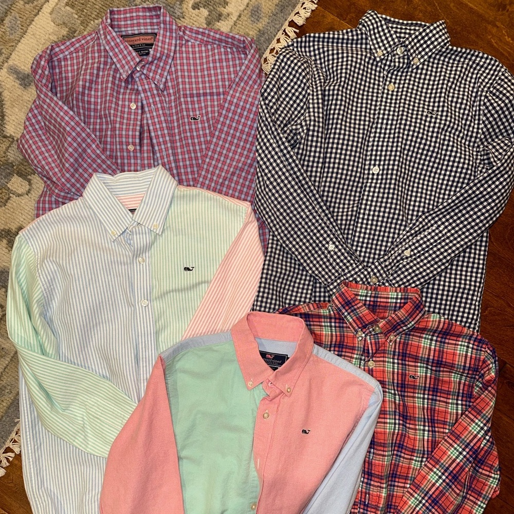 Lot of 5 vineyard vines button down